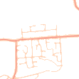 Daytime road noise heatmap for RG26 3EE
