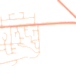 Daytime road noise heatmap for RG26 3EG