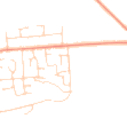 Daytime road noise heatmap for RG26 3EP
