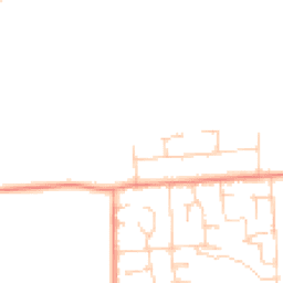 Daytime road noise heatmap for RG26 3ER