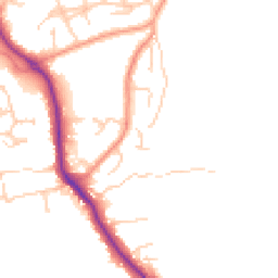 Daytime road noise heatmap for RG26 3NH