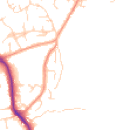 Daytime road noise heatmap for RG26 3PA