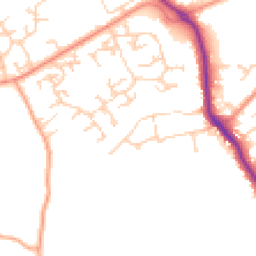 Daytime road noise heatmap for RG26 3PR