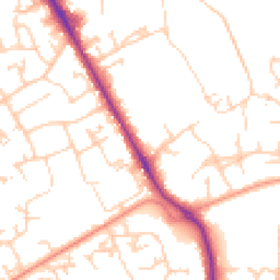 Daytime road noise heatmap for RG26 3RU