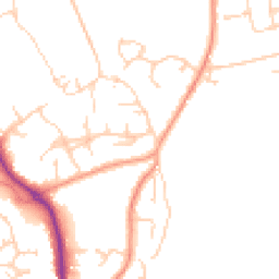 Daytime road noise heatmap for RG26 3SD