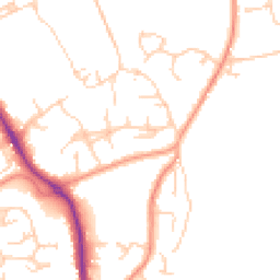 Daytime road noise heatmap for RG26 3SE
