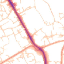 Daytime road noise heatmap for RG26 3SG