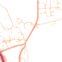 Daytime road noise heatmap for RG26 3TH