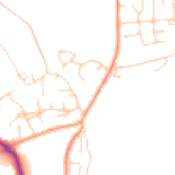 Daytime road noise heatmap for RG26 3TR
