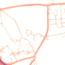 Daytime road noise heatmap for RG26 3UW