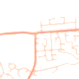 Daytime road noise heatmap for RG26 3XL
