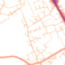 Daytime road noise heatmap for RG26 4AH
