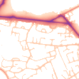 Daytime road noise heatmap for RG26 4EA