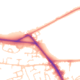 Daytime road noise heatmap for RG26 4FF