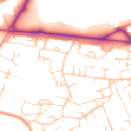 Daytime road noise heatmap for RG26 4HA