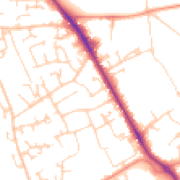 Daytime road noise heatmap for RG26 4JS