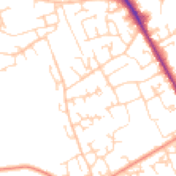 Daytime road noise heatmap for RG26 4PT