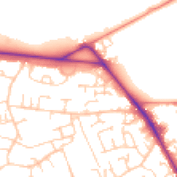 Daytime road noise heatmap for RG26 4QF