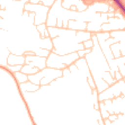 Daytime road noise heatmap for RG26 4XR