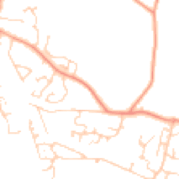 Daytime road noise heatmap for RG26 5AJ