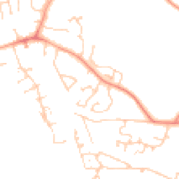 Daytime road noise heatmap for RG26 5AZ