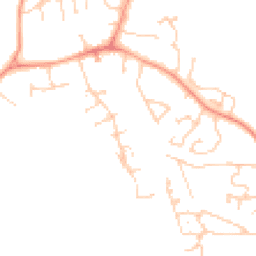 Daytime road noise heatmap for RG26 5BF