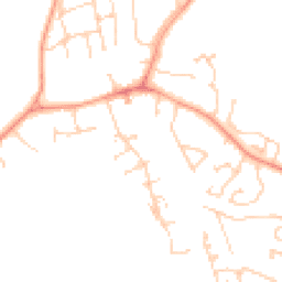 Daytime road noise heatmap for RG26 5BY