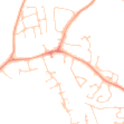 Daytime road noise heatmap for RG26 5DZ