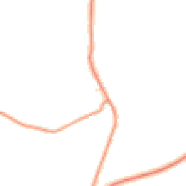 Daytime road noise heatmap for RG26 5ER
