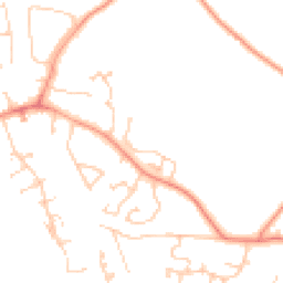 Daytime road noise heatmap for RG26 5GU