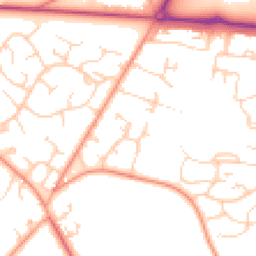 Daytime road noise heatmap for RG26 5HF