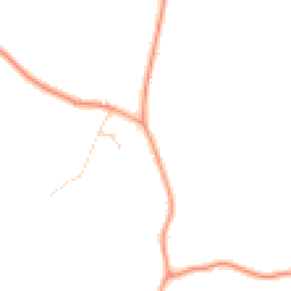 Daytime road noise heatmap for RG26 5HR