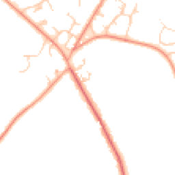 Daytime road noise heatmap for RG26 5JF