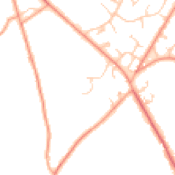Daytime road noise heatmap for RG26 5JG