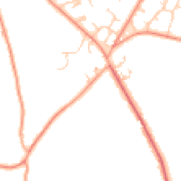 Daytime road noise heatmap for RG26 5JH