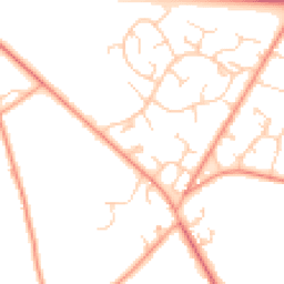 Daytime road noise heatmap for RG26 5JL