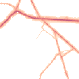 Daytime road noise heatmap for RG26 5JN