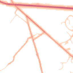 Daytime road noise heatmap for RG26 5JP
