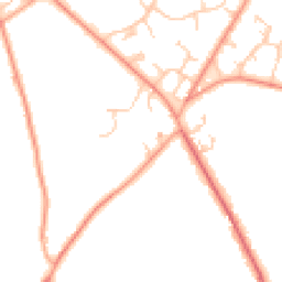 Daytime road noise heatmap for RG26 5JQ