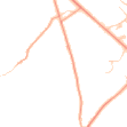 Daytime road noise heatmap for RG26 5JS