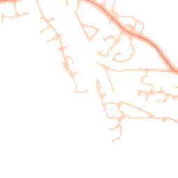 Daytime road noise heatmap for RG26 5JU