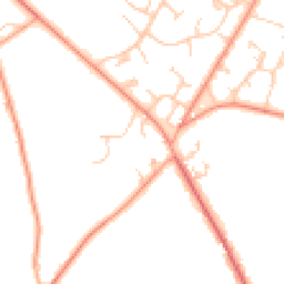 Daytime road noise heatmap for RG26 5LJ