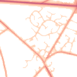 Daytime road noise heatmap for RG26 5NR