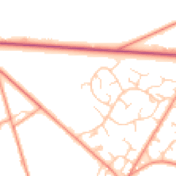 Daytime road noise heatmap for RG26 5NU
