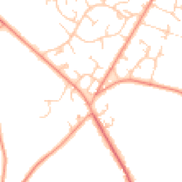 Daytime road noise heatmap for RG26 5PN