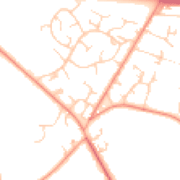 Daytime road noise heatmap for RG26 5PQ