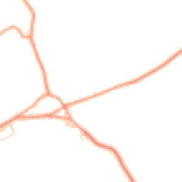 Daytime road noise heatmap for RG26 5PZ