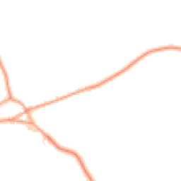 Daytime road noise heatmap for RG26 5QB