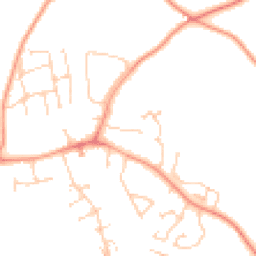 Daytime road noise heatmap for RG26 5QQ