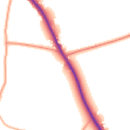 Daytime road noise heatmap for RG26 5QR